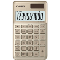 Kalkulator kieszonkowy CASIO SL-1000SC-GD-B, 10-cyfrowy, 71x120mm, kartonik, zoty