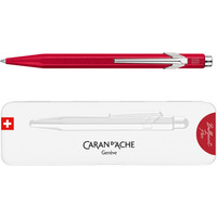 Długopis CARAN D'ACHE 849 Colormat-X, M, w pudełku, czerwony