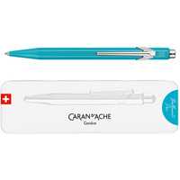 D�ugopis CARAN D'ACHE 849 Colormat-X, M, w pude�ku, turkusowy