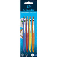 Dugopis automatyczny SCHNEIDER K20 ICY, M, 4 szt. blister, mix kolorw