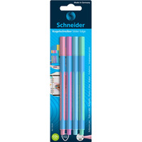 Dugopis SCHNEIDER Slider Edge, XB, 4szt. blister, mix kolorw pastel