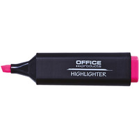 Zakre�lacz fluorescencyjny OFFICE PRODUCTS, 1-5mm (linia), zawieszka, r�owy