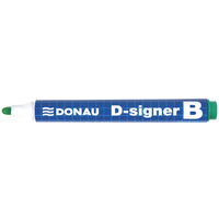 Marker do tablic DONAU D-Signer, okrgy, 2-4mm (linia), zawieszka, zielony