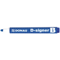 Marker do tablic DONAU D-Signer, okrgy, 2-4mm (linia), zawieszka, niebieski
