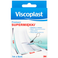 Plaster do cicia VISCOPLAST Prestopor, supermikki, na wknie, 6cmx1m