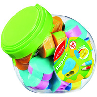 Temperwka plastikowa KEYROAD Triangle, podwjna, z pojemnikiem, 30szt., w tubie, mix kolorw