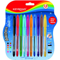 Dugopis klasyczny KEYROAD ball pen soft jet, 0, 7mm, 1 0szt., blister, mix kolorw