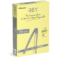 Papier ksero REY ADAGIO, A4, 80gsm, 49 ty kanarkowy pastel *RYADA080X423 R200, 500 ark