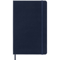 Kalendarz tygodniowy MOLESKINE 2023/24, 18M, L, twarda oprawa, sapphire blue