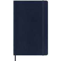 Kalendarz tygodniowy MOLESKINE 2023/24, 18M, L, mikka oprawa, sapphire blue