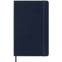 Kalendarz tygodniowy MOLESKINE 2024, 12M, L, twarda oprawa, sapphire blue