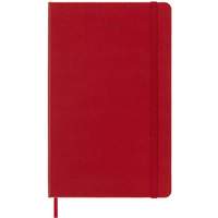 Kalendarz dzienny MOLESKINE 2024, 12M, L, twarda oprawa, scarlet red