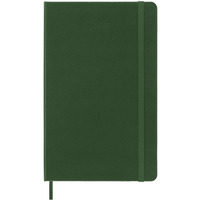 Kalendarz dzienny MOLESKINE 2024, 12M, L, twarda oprawa, myrtle green
