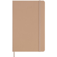 Kalendarz tygodniowy MOLESKINE 2024, 12M, L, twarda oprawa, sandy brown
