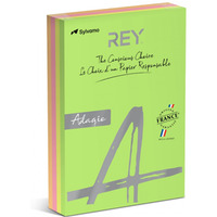 Papier ksero REY ADAGIO, A4, 80gsm, mix kolorw fluo, *RYADA080X909 R200, 4x125 ark