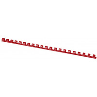 Grzbiety do bindowania OFFICE PRODUCTS, A4, 14mm (125 kartek), 100 szt., czerwone