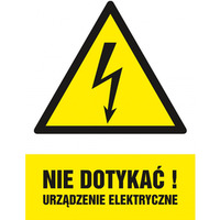 Znak TDC, Nie dotyka! Urzdzenie elektryczne