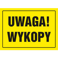 Znak TDC, Uwaga wykopy