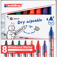 Marker do tablic e-363 EDDING, 1-5mm, 8 szt., mix kolor�w
