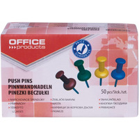 Pinezki beczuki OFFICE PRODUCTS, 50szt., mix kolorw