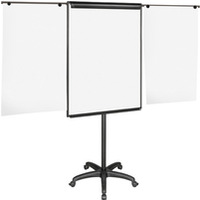 Flipchart mobilny BI-OFFICE, 70x102cm, tablica sucho. -magn., z wyciganymi ramionami