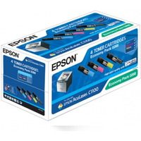 Epson Toner AcuLaser C1100 S050268 CMYK 4pack, Bk - 4K + 3x 1, 5K
