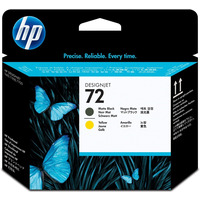 HP Gowica nr 72 C9384A Mat Black+Yellow