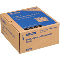 Epson Toner Aculaser C9300 S050609 Black 2pack, 2 x 13K