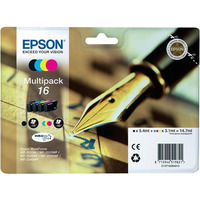 Epson Tusz WF2010 T1626 CMYK bk5, 4ml + 3x3, 1ml