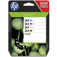 HP Tusz nr 364 N9J73AE 4pack CMYK 250s BK; 300s CMY