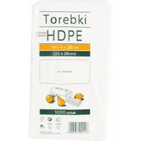 Torebki HDPE 04 14x4x26cm 1000 szt