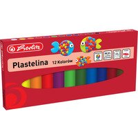 Plastelina 12 kolorw 9588559 Herlitz