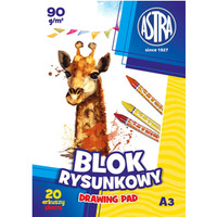 Blok rysunkowy ASTRAPAP A3 100g 20 ark, 106119002