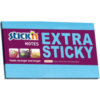 Notes sam.EXTRA STICKY 76X127 niebieski neon 90 kartek STICKN 21677
