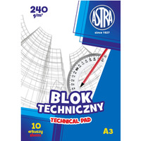 Blok techniczny ASTRAPAP A3 240g, 106119007