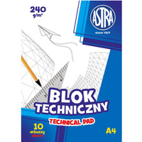 Blok techniczny ASTRAPAP A4 240g, 106119006