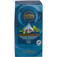 Herbata LIPTON, piramidki, Exclusive Selection, english breakfast, 25 torebek