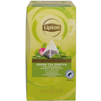 Herbata LIPTON, piramidki, Exclusive Selection, zielona sencha, 25 torebek