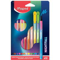 Pisaki Nightfall 12 kolorw, kocwka 0, 8 mm 844400 Maped