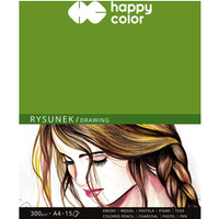 Blok do rysunku ART, 300g, A4, 15 ark, Happy Color HA 3730 2030-A15