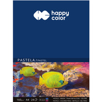 Blok do pasteli A4, 24 ark, 3 kol, 160g, Happy Color HA 7816 2030-A24
