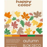 Blok Deco Forest 170 g/m2, A4, 20 ark., 5 kolorw, Happy Color HA 3817 2030-130