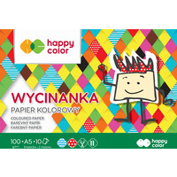 Blok Wycinanka, A5 10 ark, 100 g, Happy Color HA 3710 1520-A10