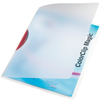 (WYCOFANE)Skor.z klip.A4 41740025 czerwo ny LEITZ ColorClip