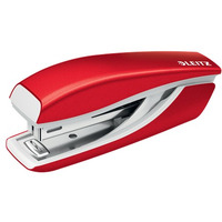 Zszywacz Mini metalowy Leitz WOW, czerwony, 10 lat gwarancji, 10 kartek 55281026