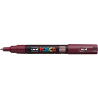 Marker z tuszem pigmentowym PC-1M ciemno-czerwony POSCA UNPC1M/DCCE