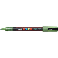 Marker z tuszem pigmentowym PC-3ML brokatowy zielony POSCA UNPC3ML/DZI