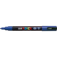 Marker z tuszem pigmentowym PC-3M niebieski POSCA UNPC3M/DNI