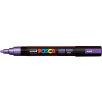 Marker z tuszem pigmentowym PC-5M metalic fioletowy POSCA UNPC5M/DMETFI