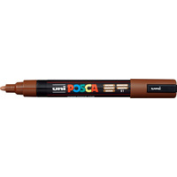Marker z tuszem pigmentowym PC-5M brzowy POSCA UNPC5M/DBR